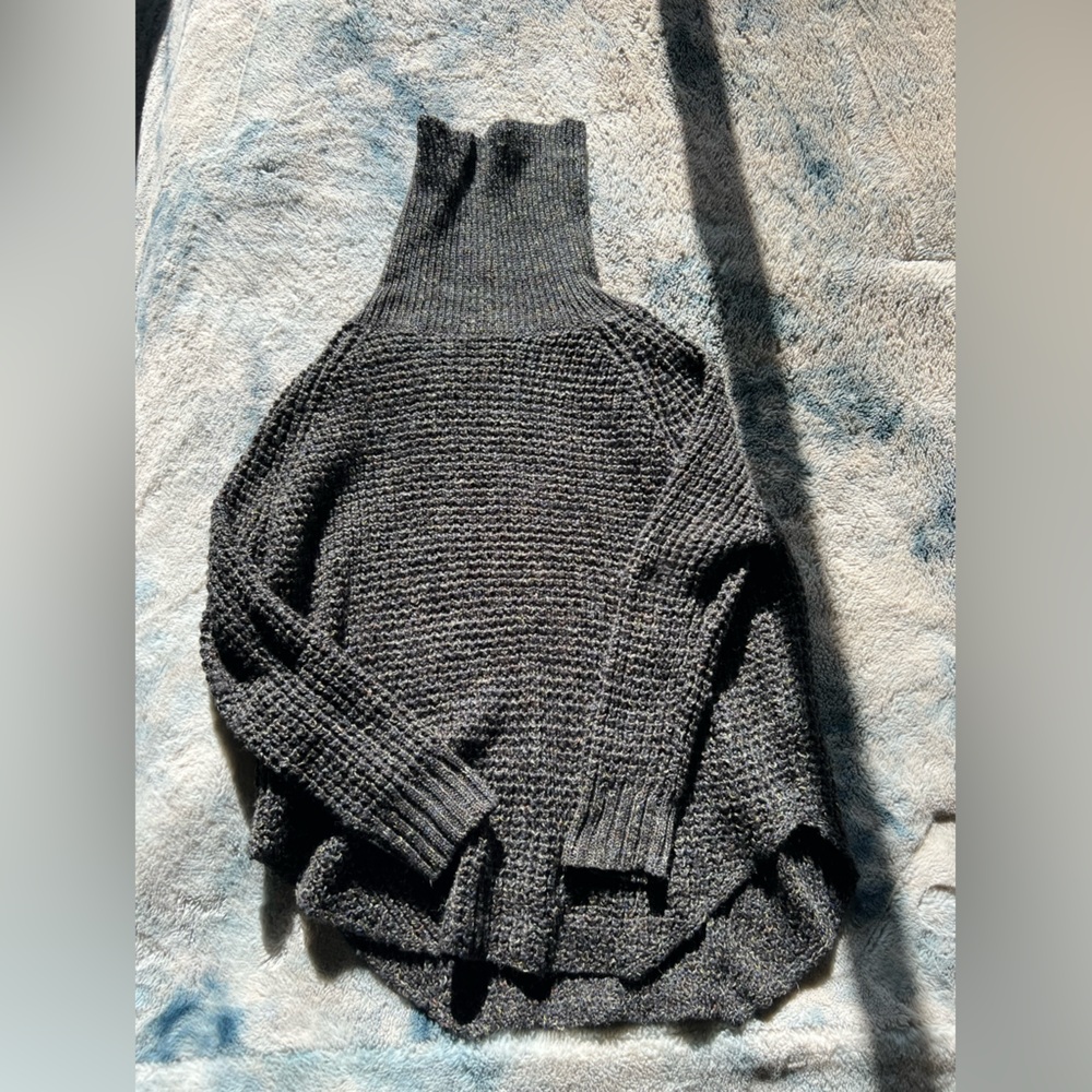 Free people raglan sleeve tunic turtleneck sweater, xs